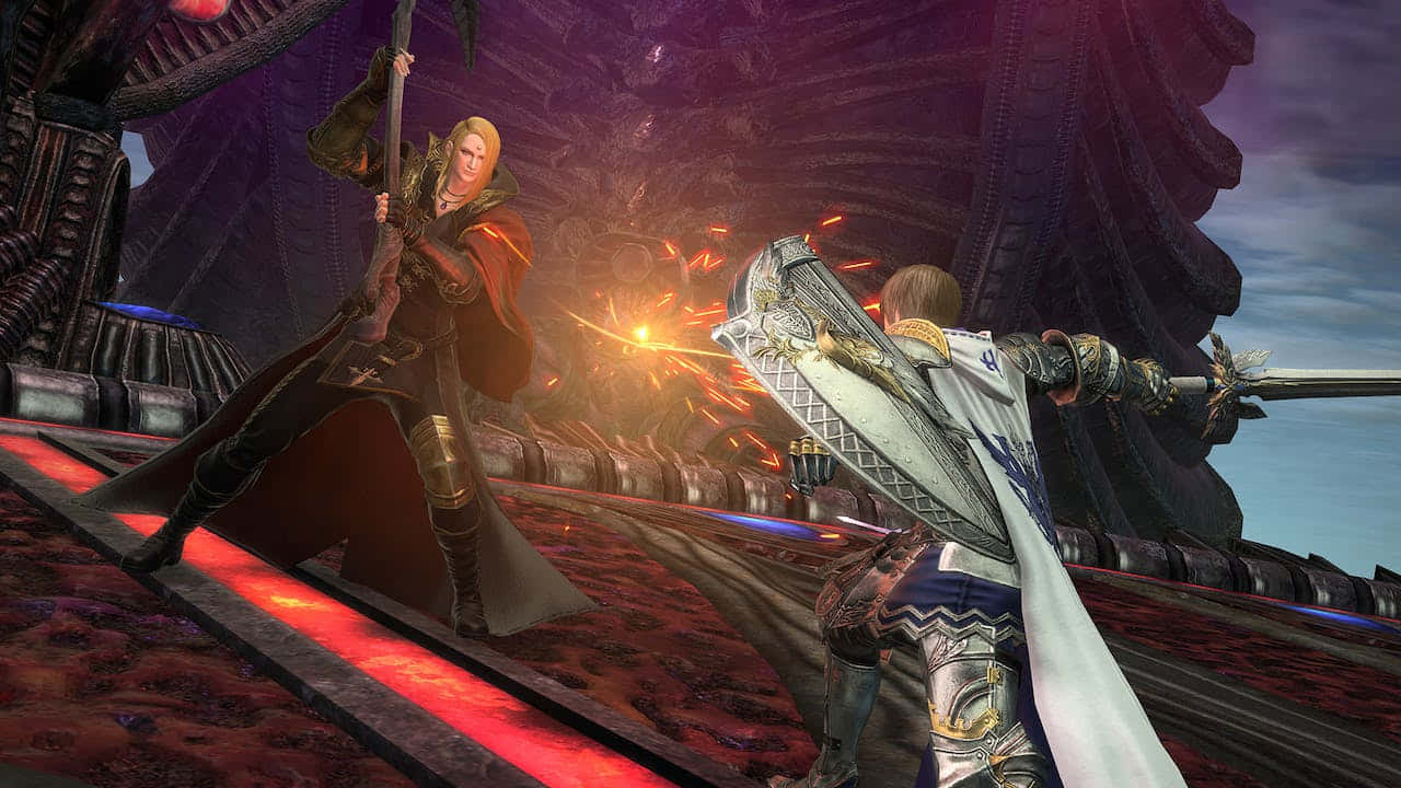 Epic Fantasy Battle Scene Background