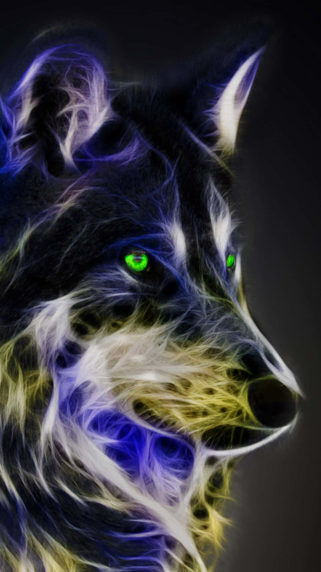 Epic Fierce Wolf Background