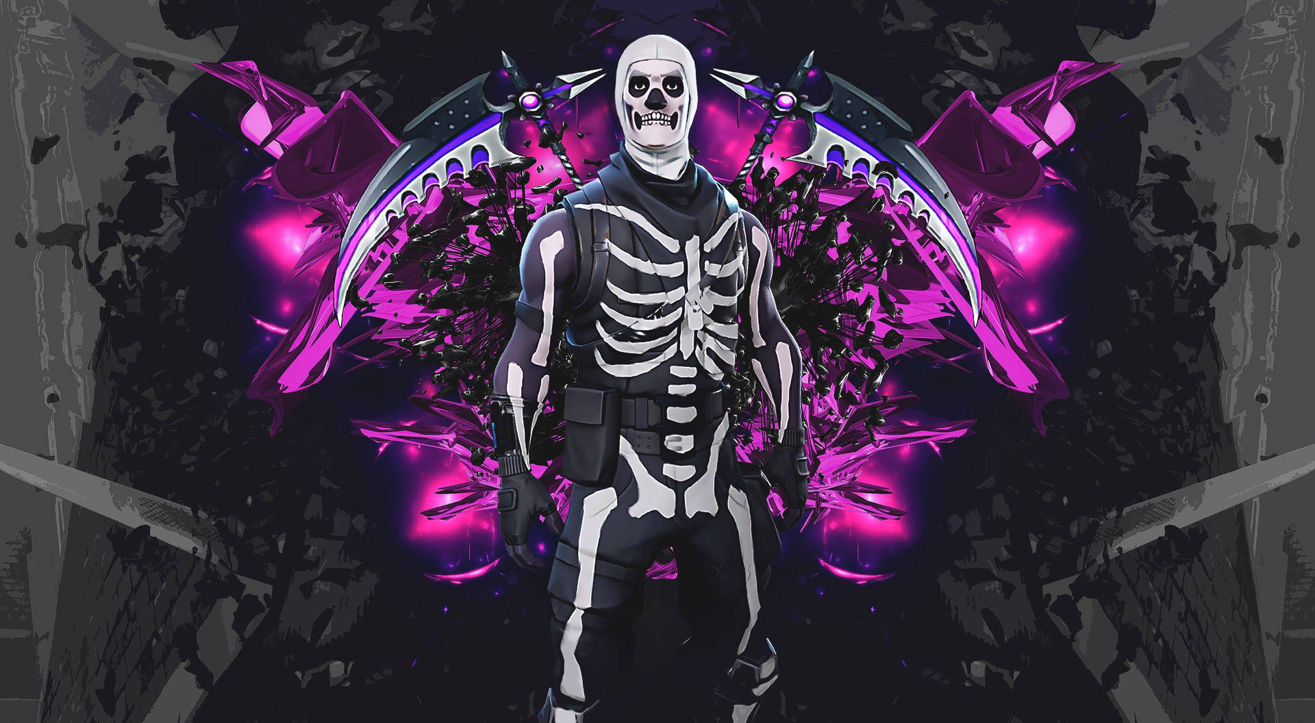 Epic Fortnite Skeleton Background