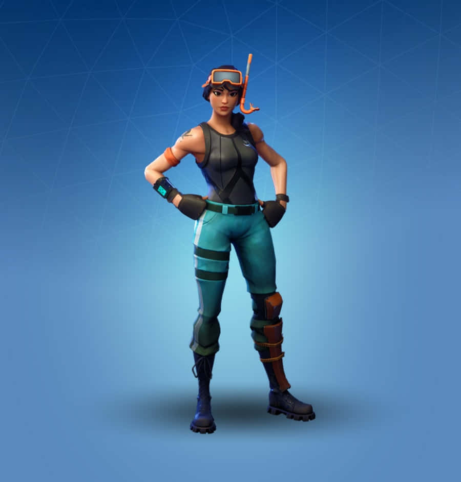 Epic Fortnite Skins Ready For Battle Royale Showdown Background