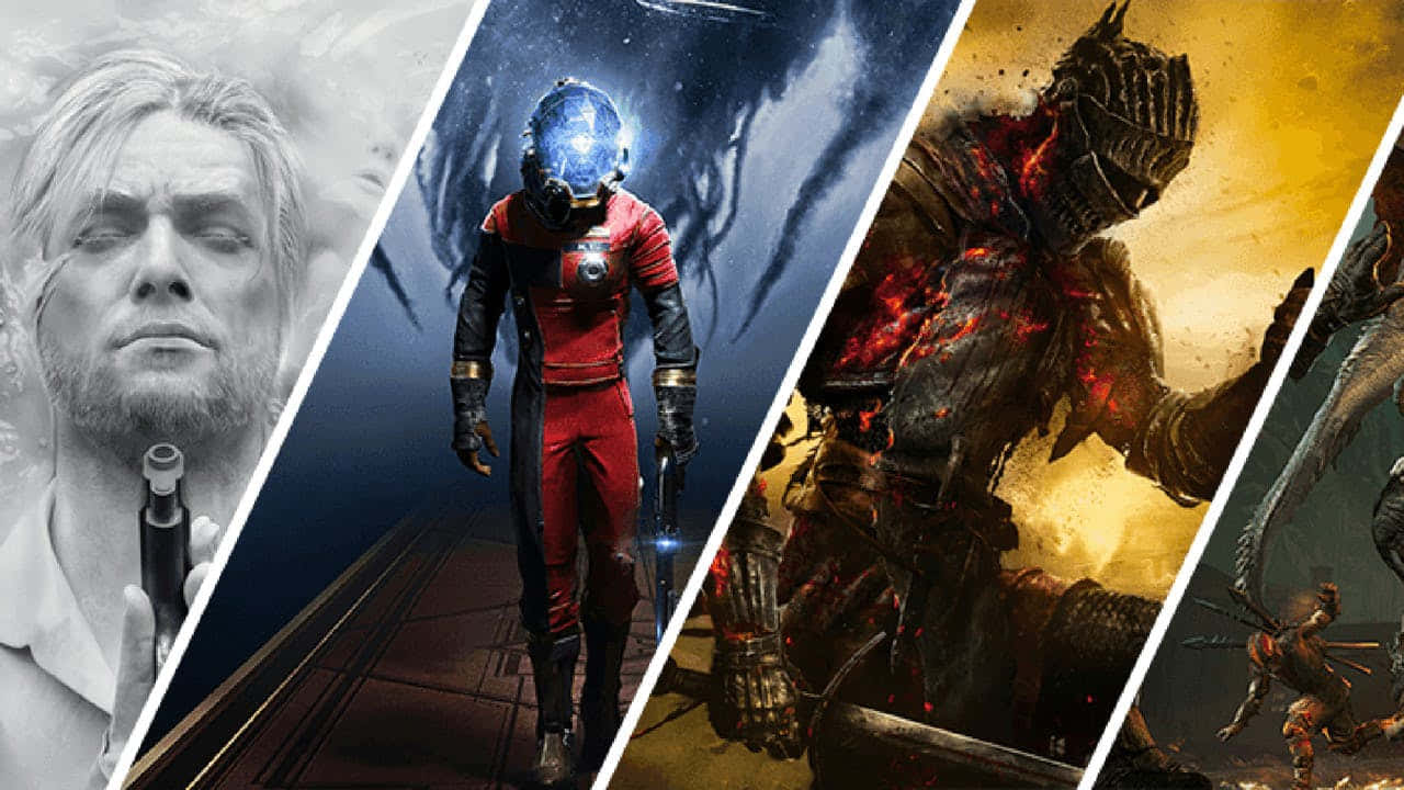 Epic Game Collage Background