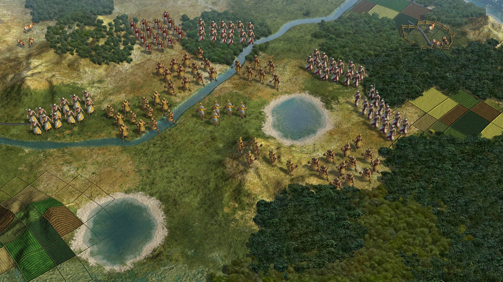 Epic Game Scene From Civilization 5 Background