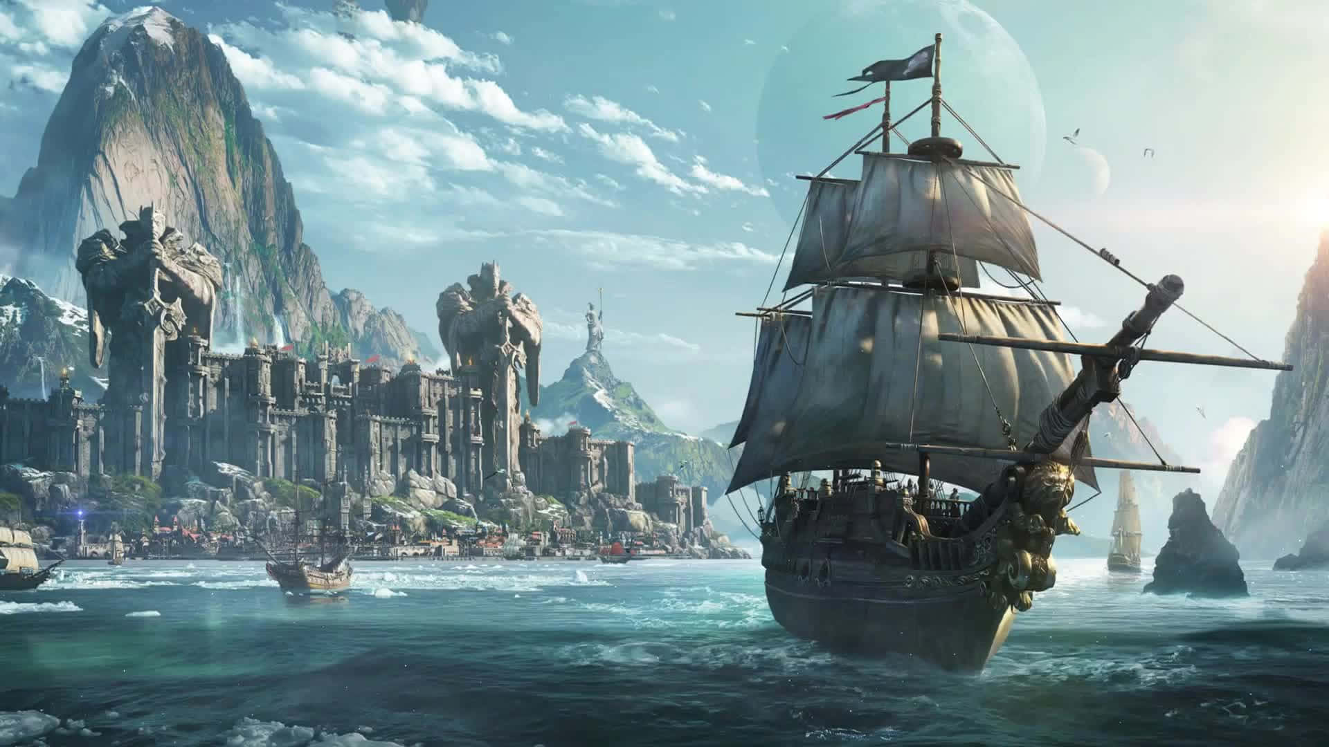Epic Grandeur Of Lost Ark Gameplay Background