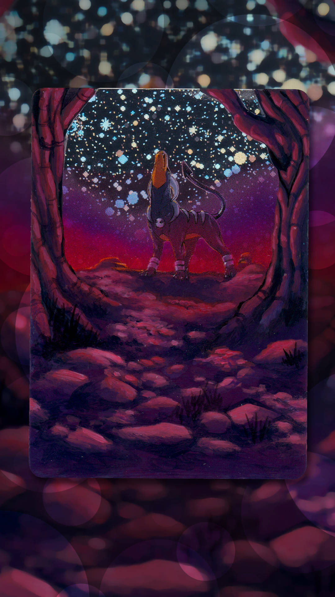 Epic Houndoom Howling Phone Background