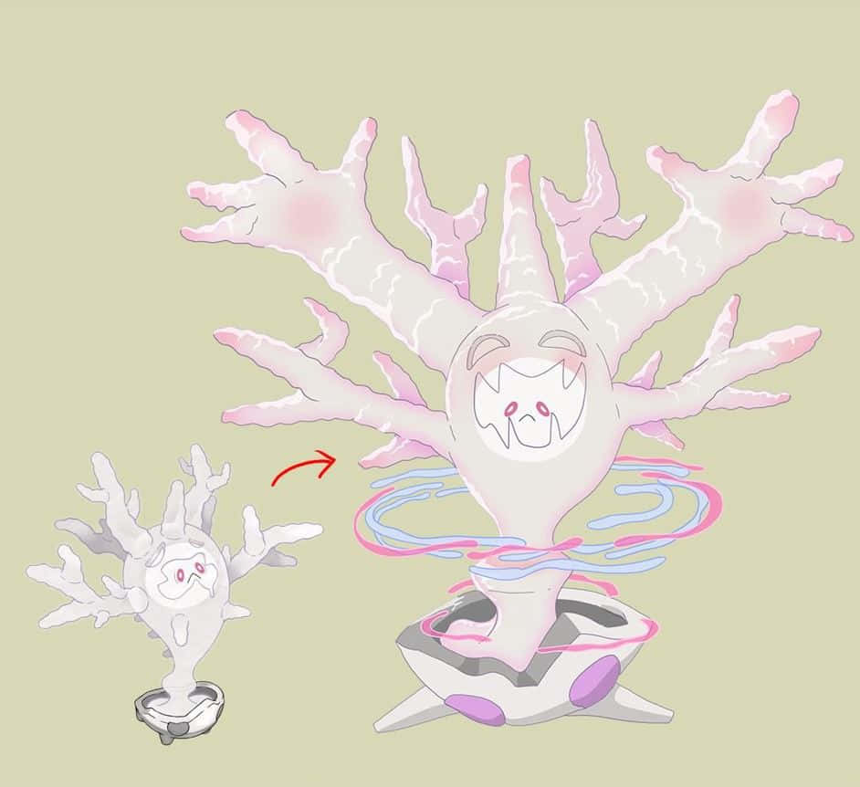 Epic Image Of Cursola In Dynamax Form - Pokemon Power Unleashed
