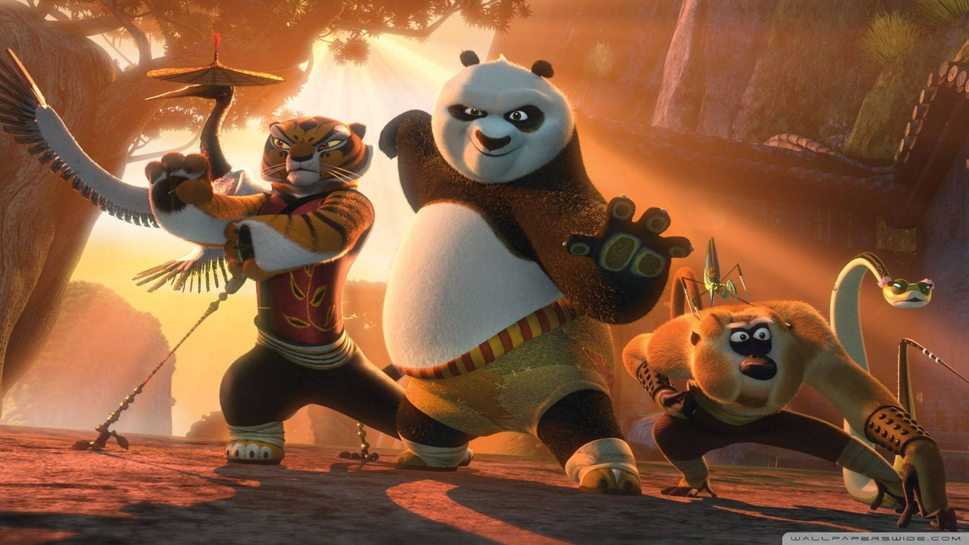 Epic Kung Fu Panda And The Furious Five Background