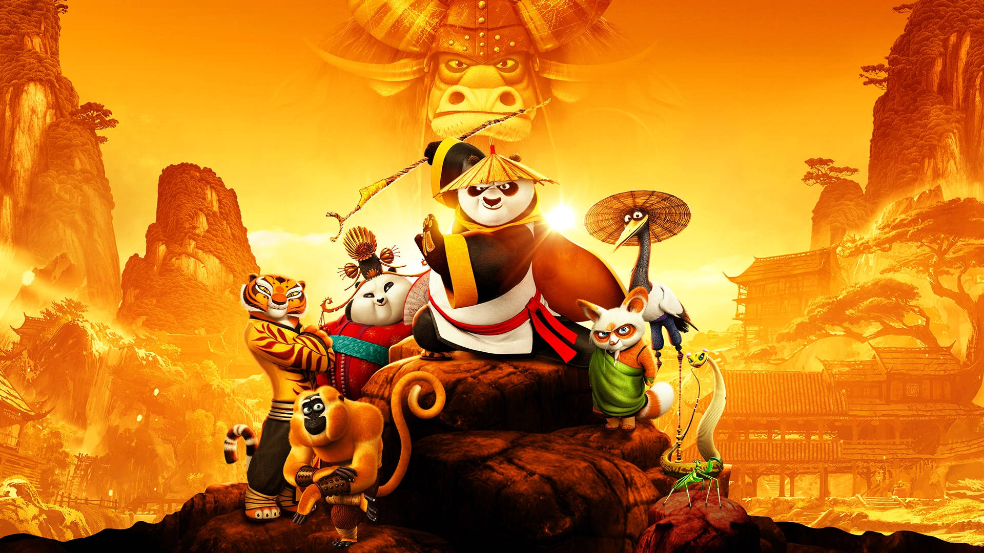 Epic Kung Fu Panda With Friends Background