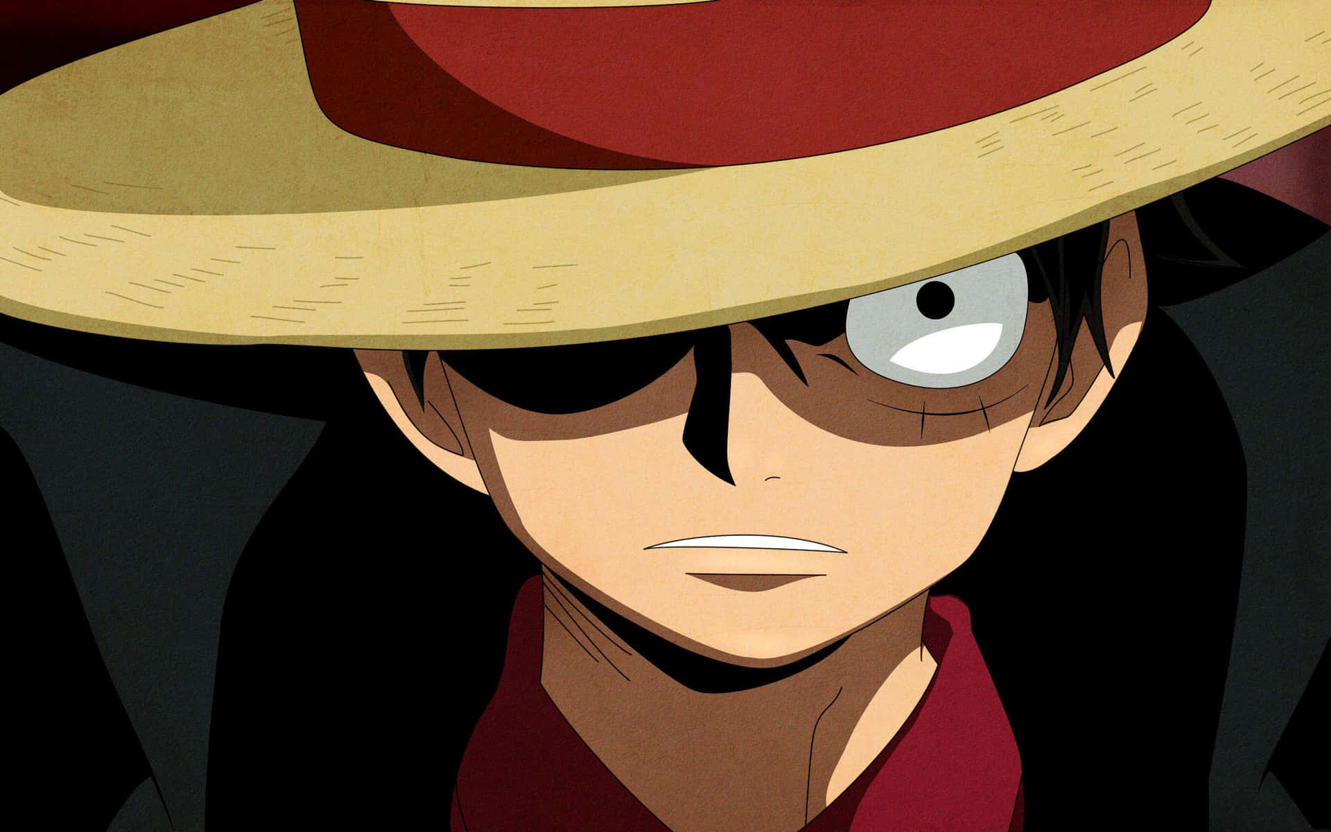 Epic Luffy With Straw Hat One Piece Background