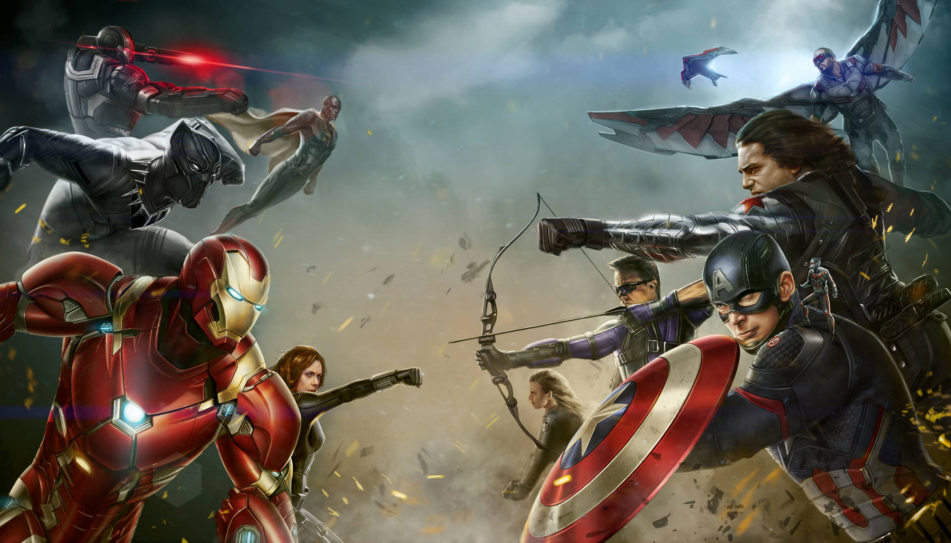 Epic Marvel Heroes Laptop Display Background