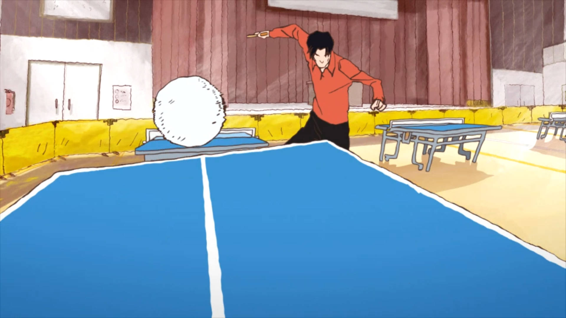 Epic Moment In Table Tennis Championship Background