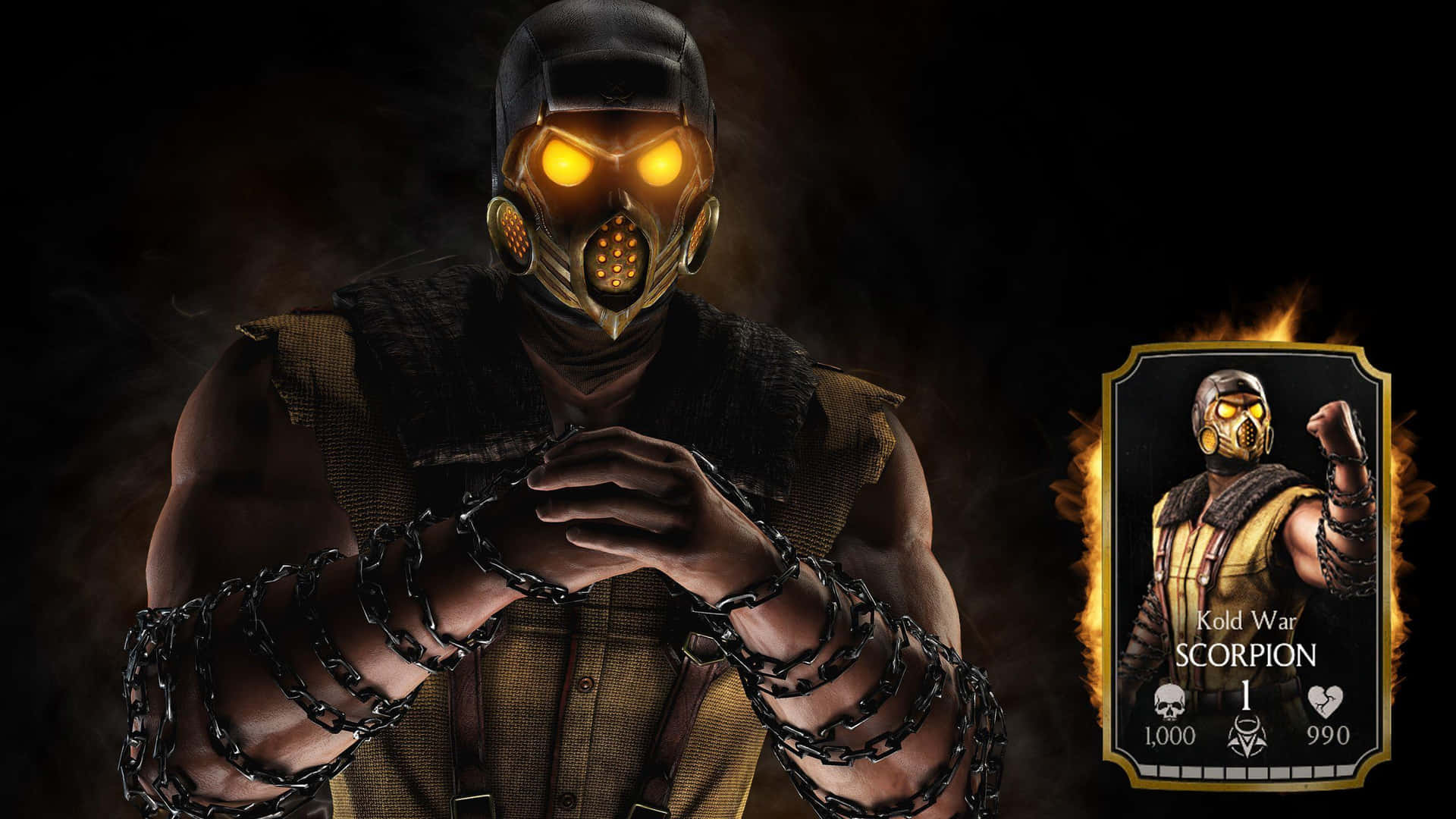 Epic Mortal Kombat X Battle Featuring Scorpion And Sub-zero Background