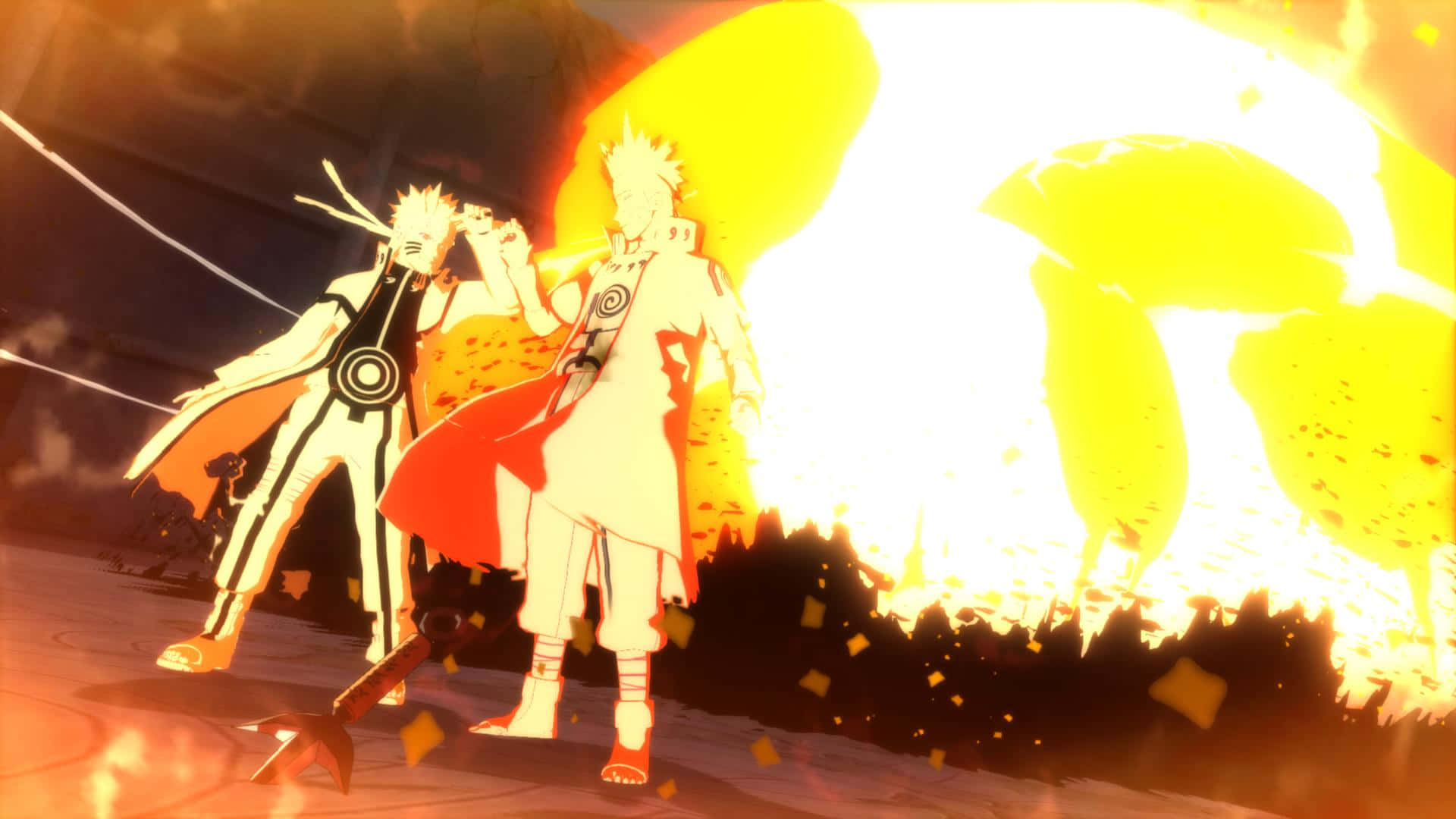Epic_ Ninja_ Battle_ Anime_ Scene Background