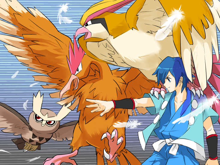 Epic Pokemon Battle Artwork Background