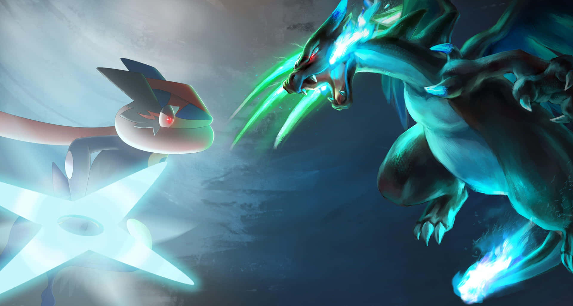 Epic Pokemon Battle Background