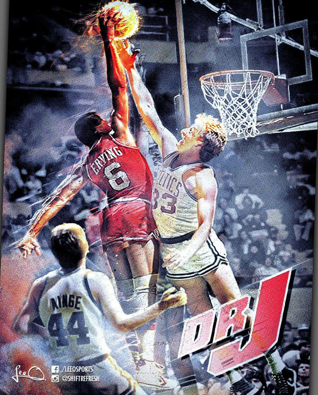 Epic Poster Julis Erving Background