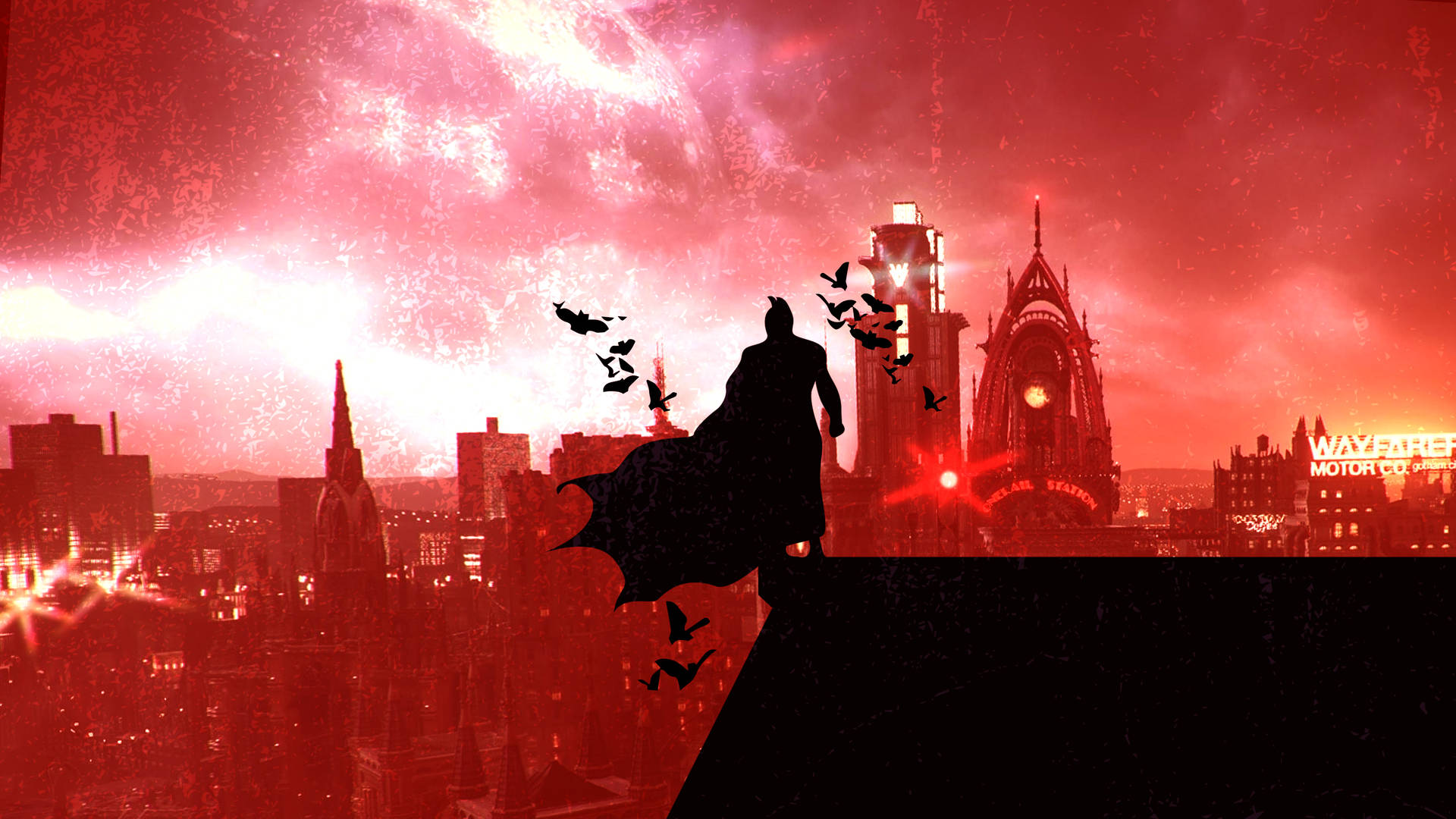 Epic Red 4k Gotham Batman