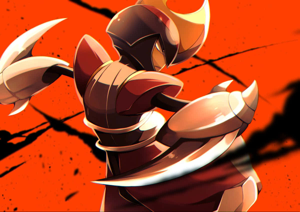 Epic Red Bisharp Poster Background
