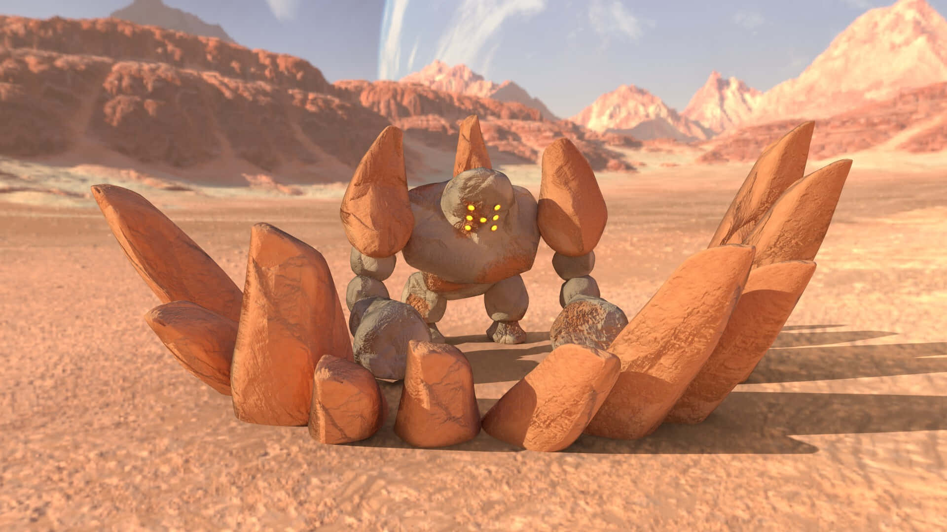 Epic Regirock Making An Attack