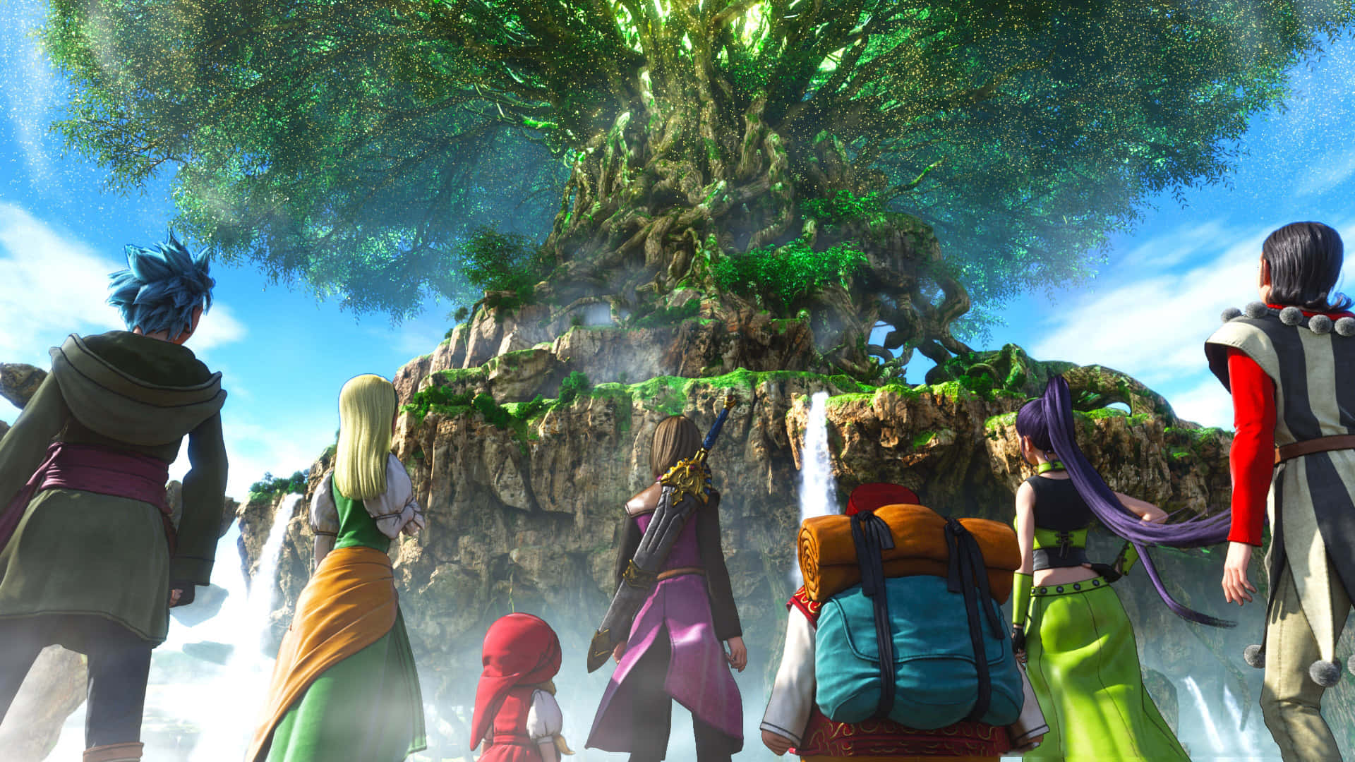 Epic Scene From Dragon Quest: Echoes Of An Elusive Age Background