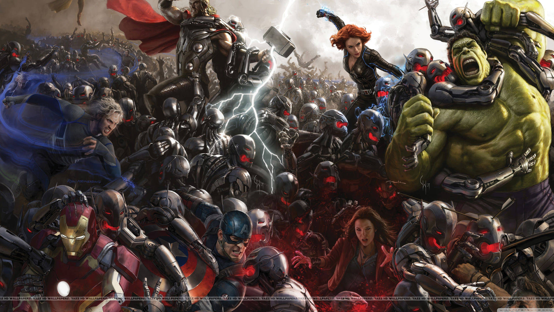 Epic Showdown - Avengers Assemble In 4k Background