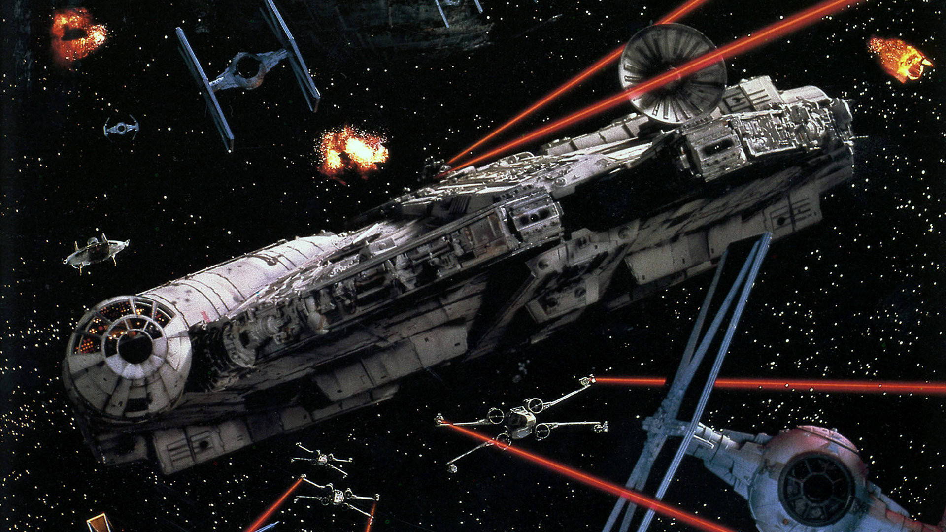 Epic Star Wars Film Millennium Falcon Background