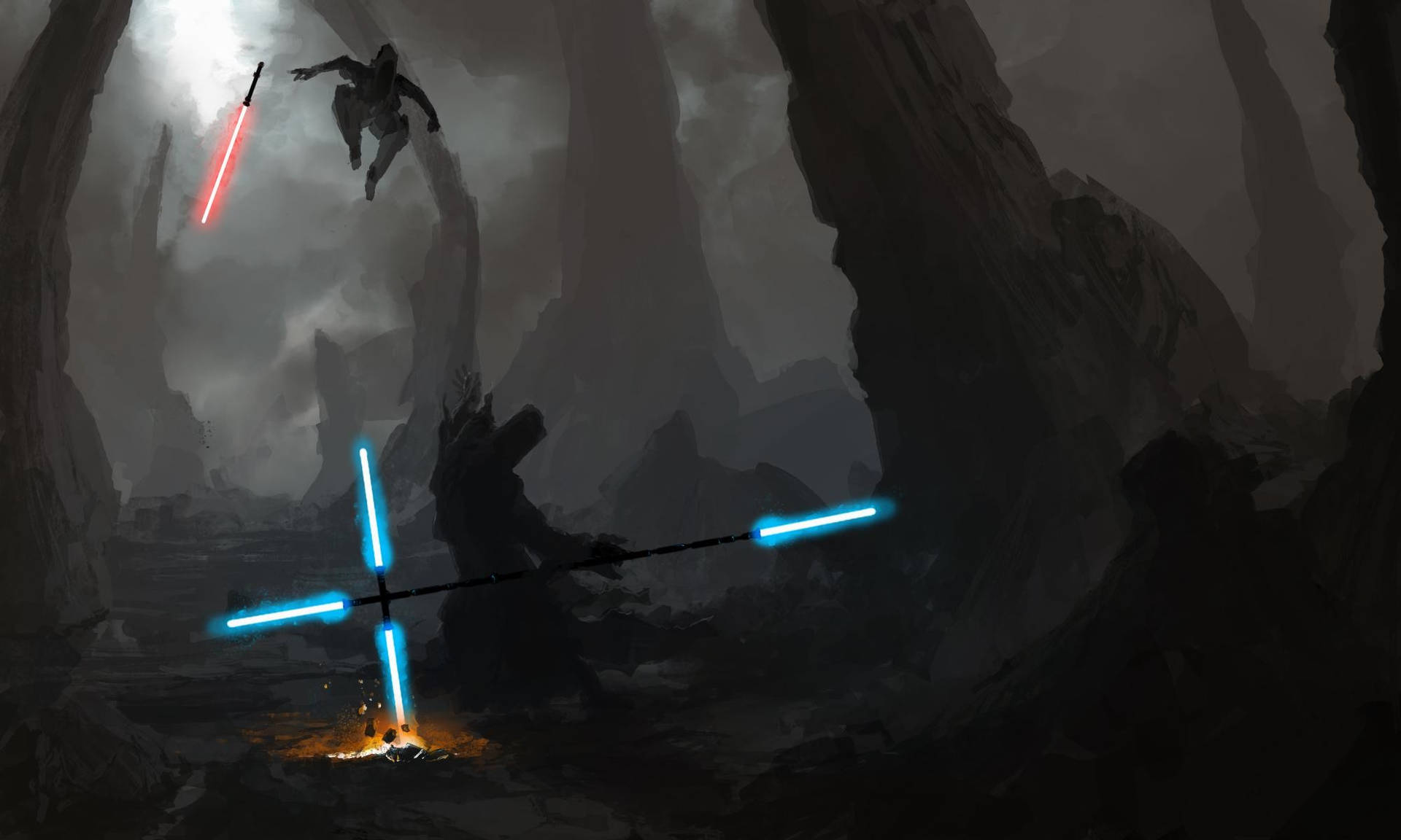 Epic Star Wars Jedi Vs Sith Background