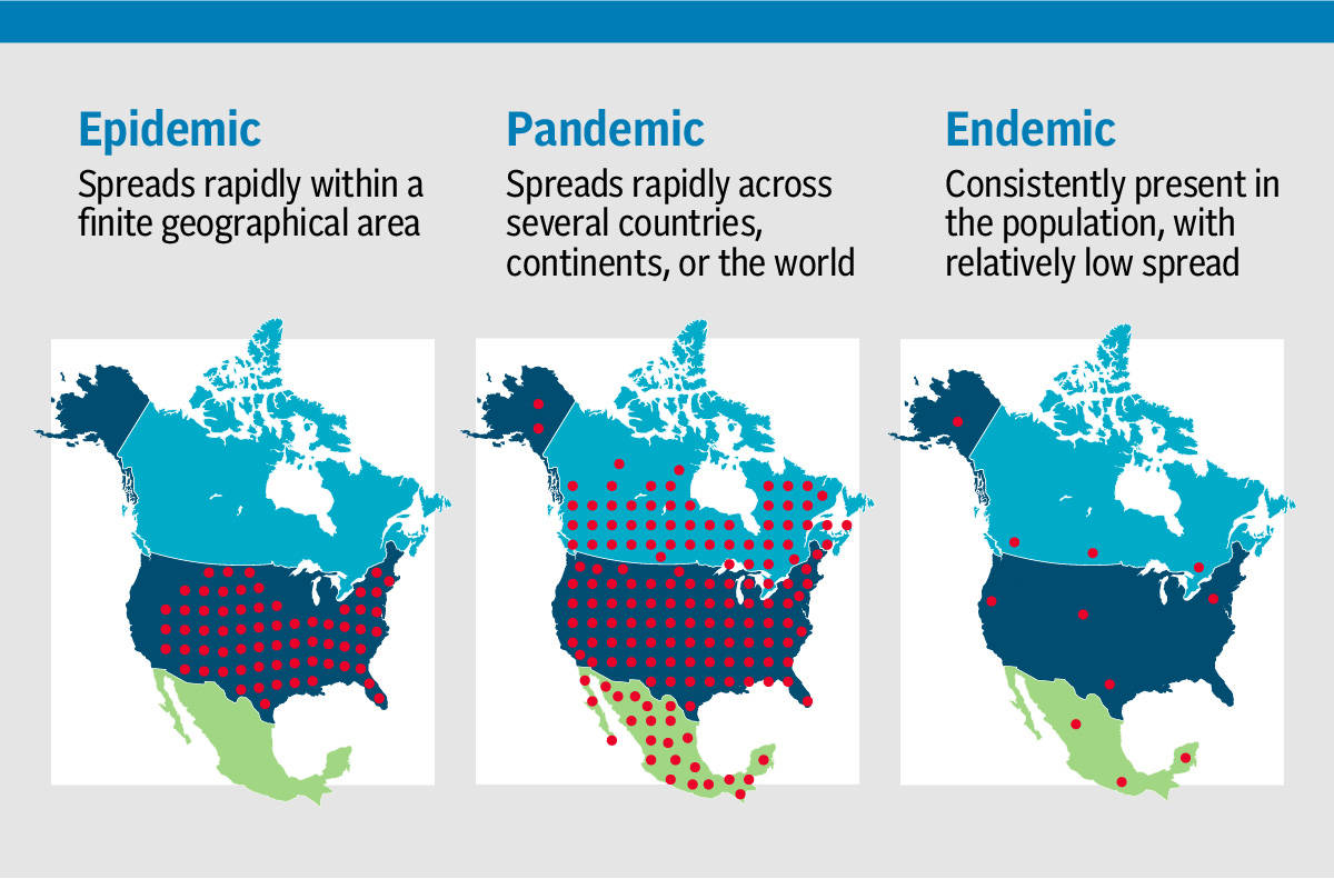 Epidemic Versus Pandemic Versus Endemic