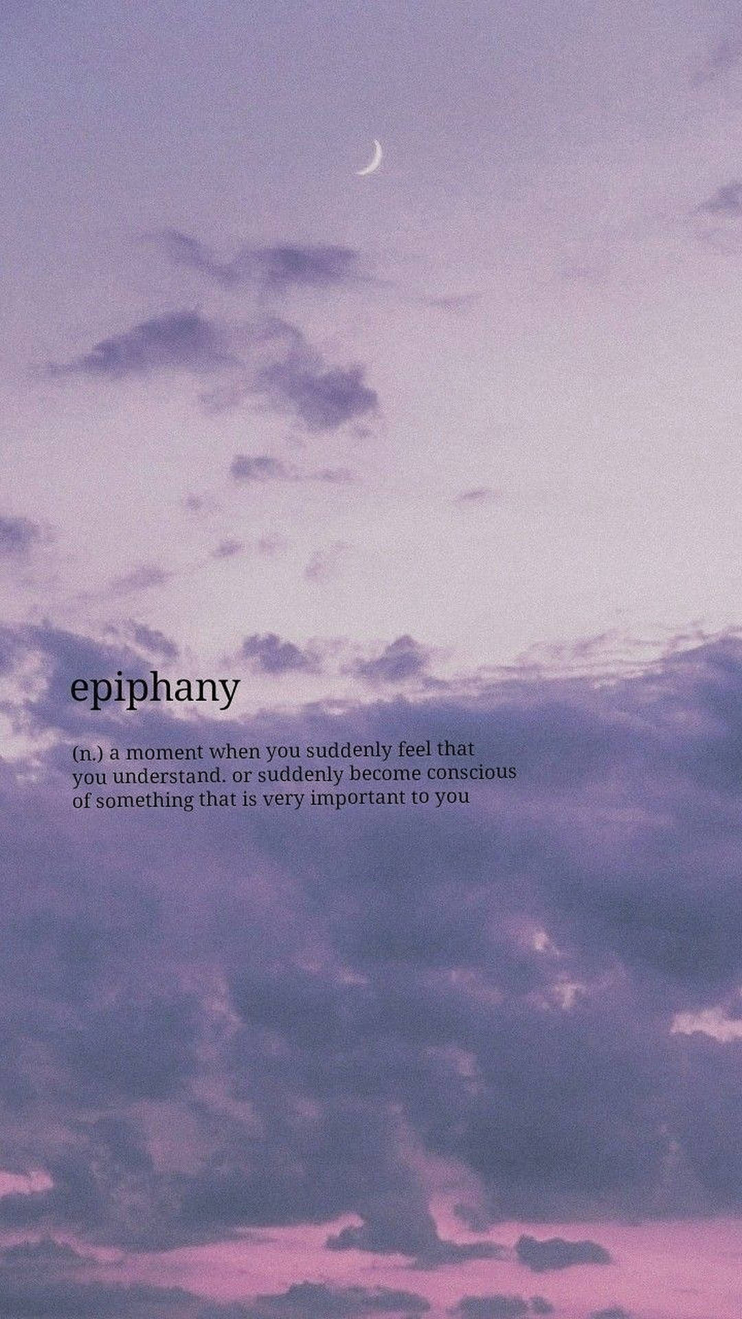 Epiphany Aesthetic Words