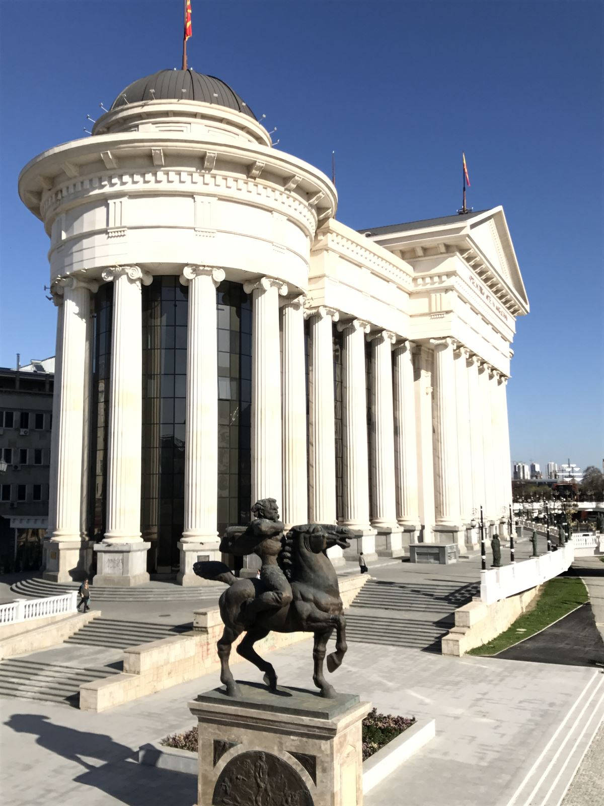 Equestrian Statue In North Macedonia