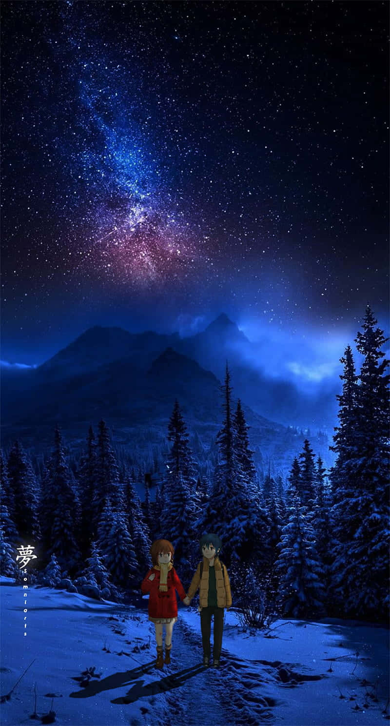 Erased Anime Kayo Satoru Galaxy Sky Background