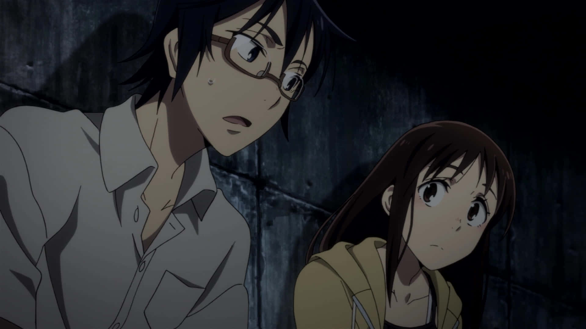 Erased Anime Satoru Fujinuma Airi Katagiri Background