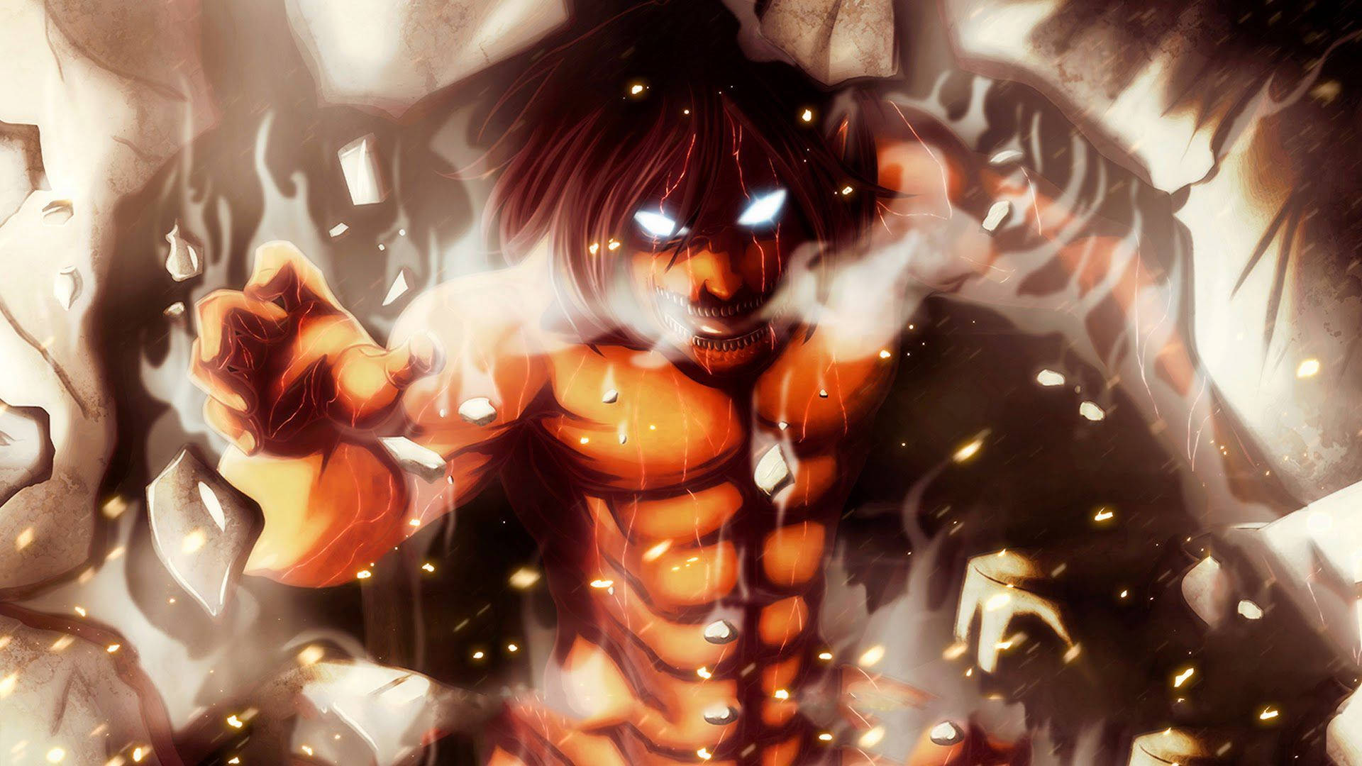 Eren Jaeger In His Titan Form Background