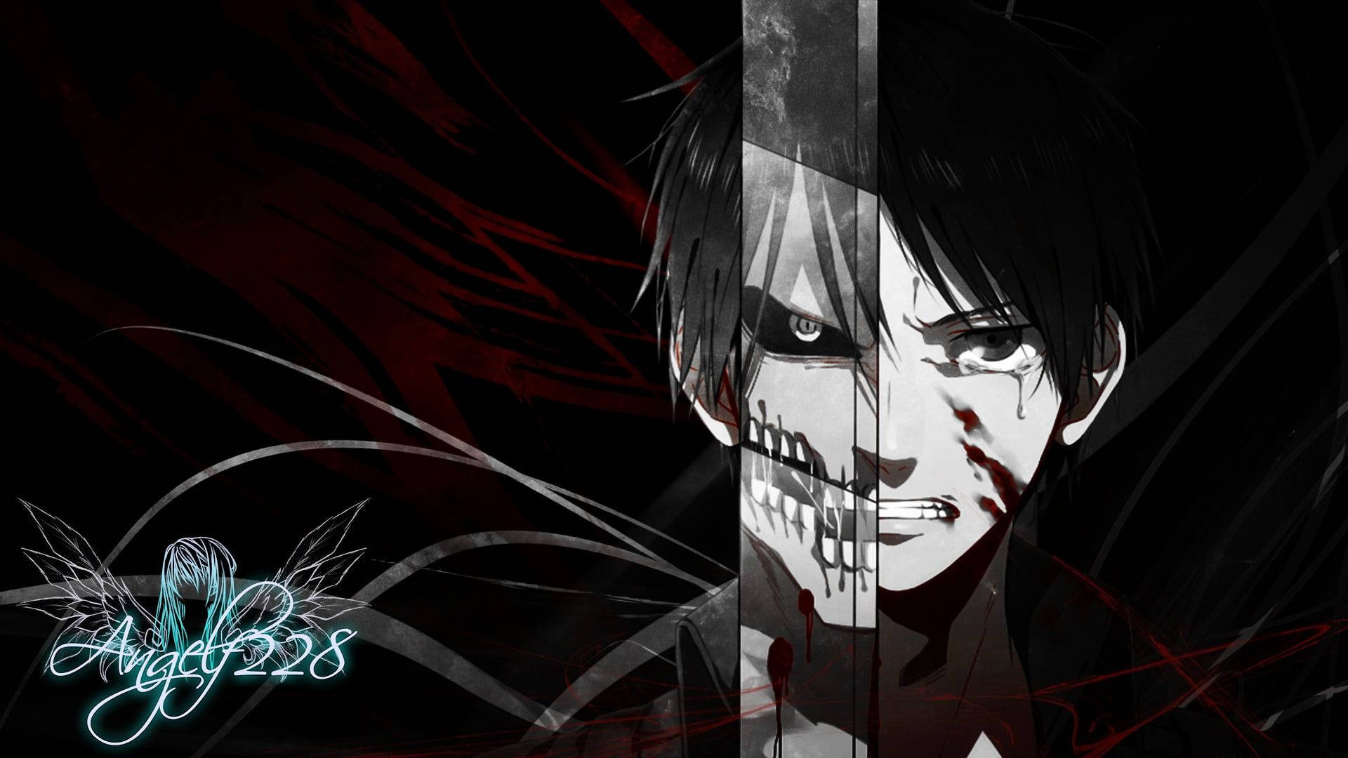 Eren Takes On The Titan Background