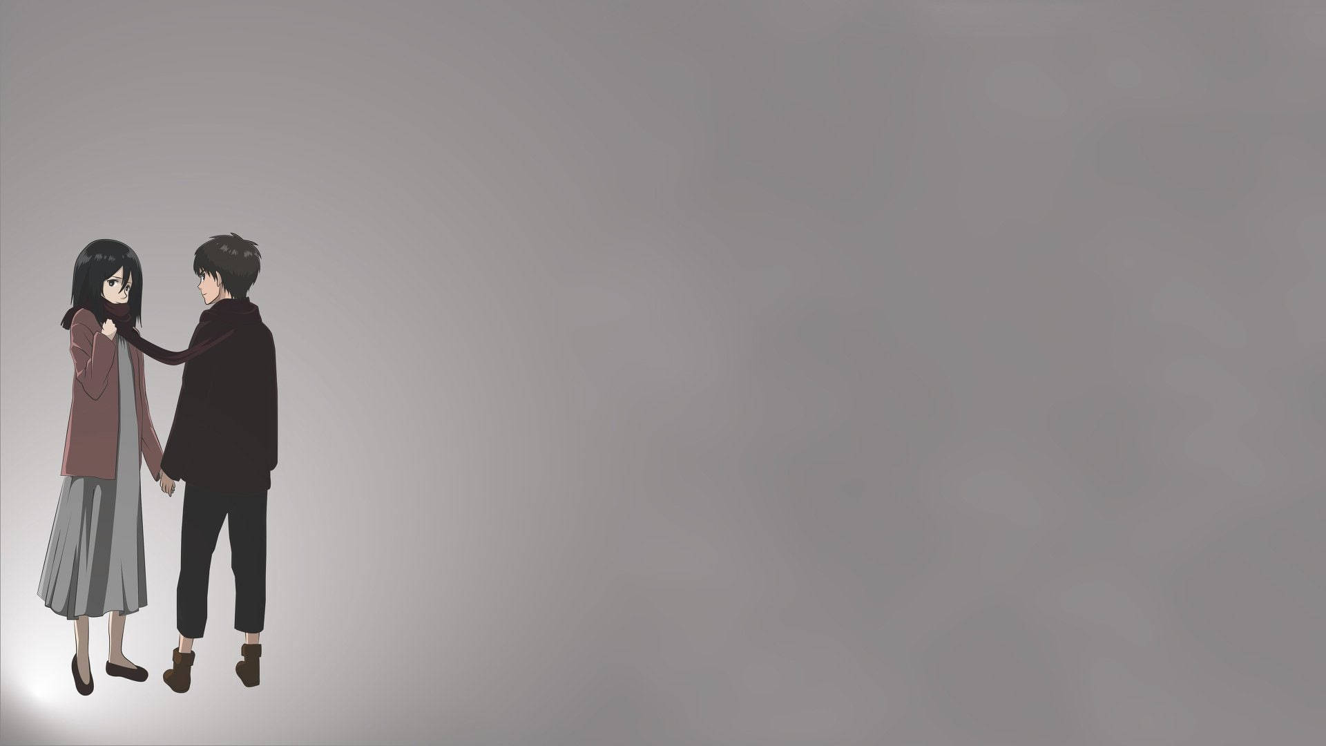 Eren Yeager Mikasa Scarf Background