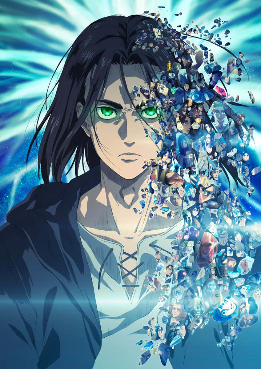 Eren Yeager Pfp Dispersing Into Shards