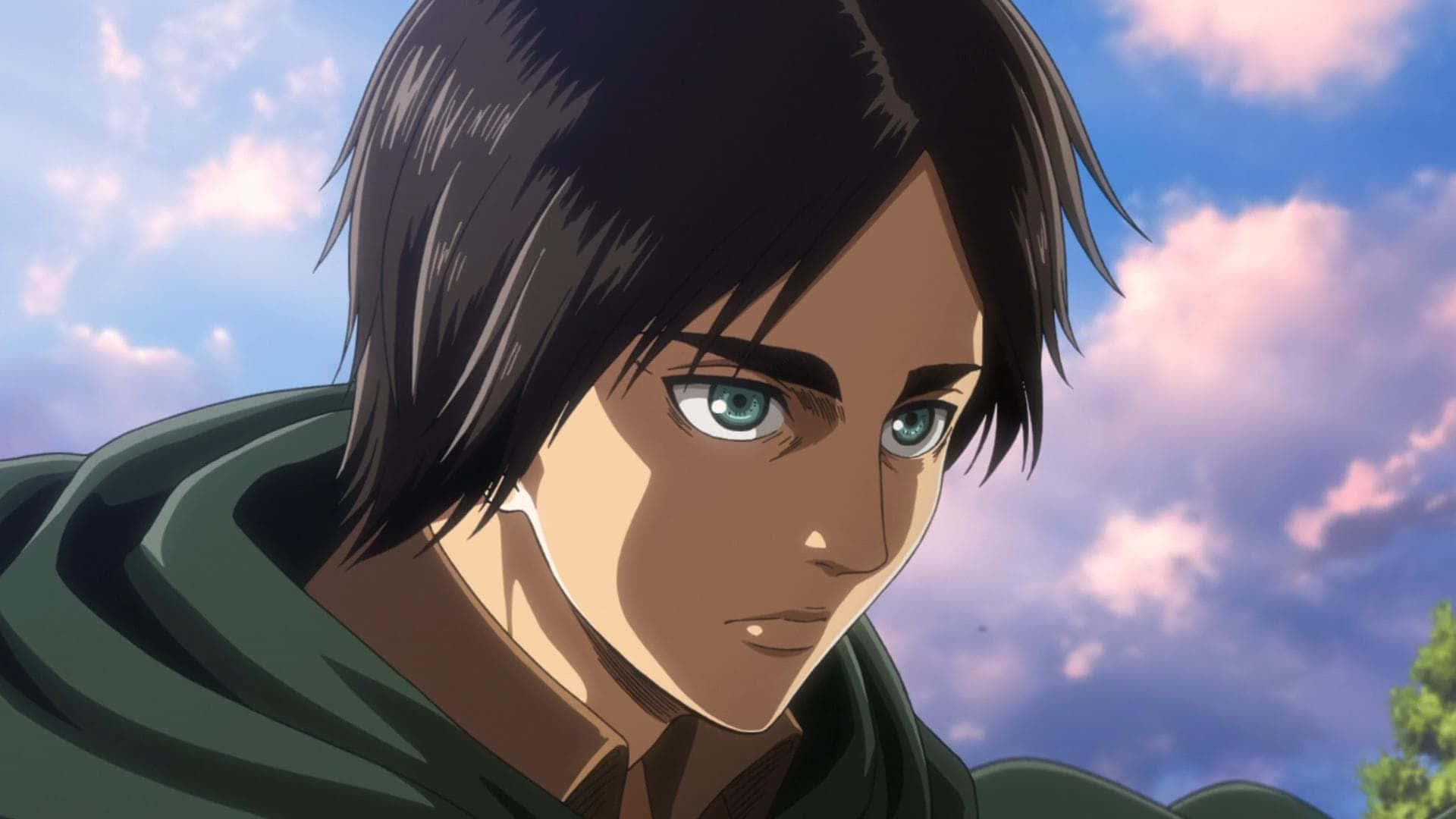 Eren Yeager Pfp With Clouds Background