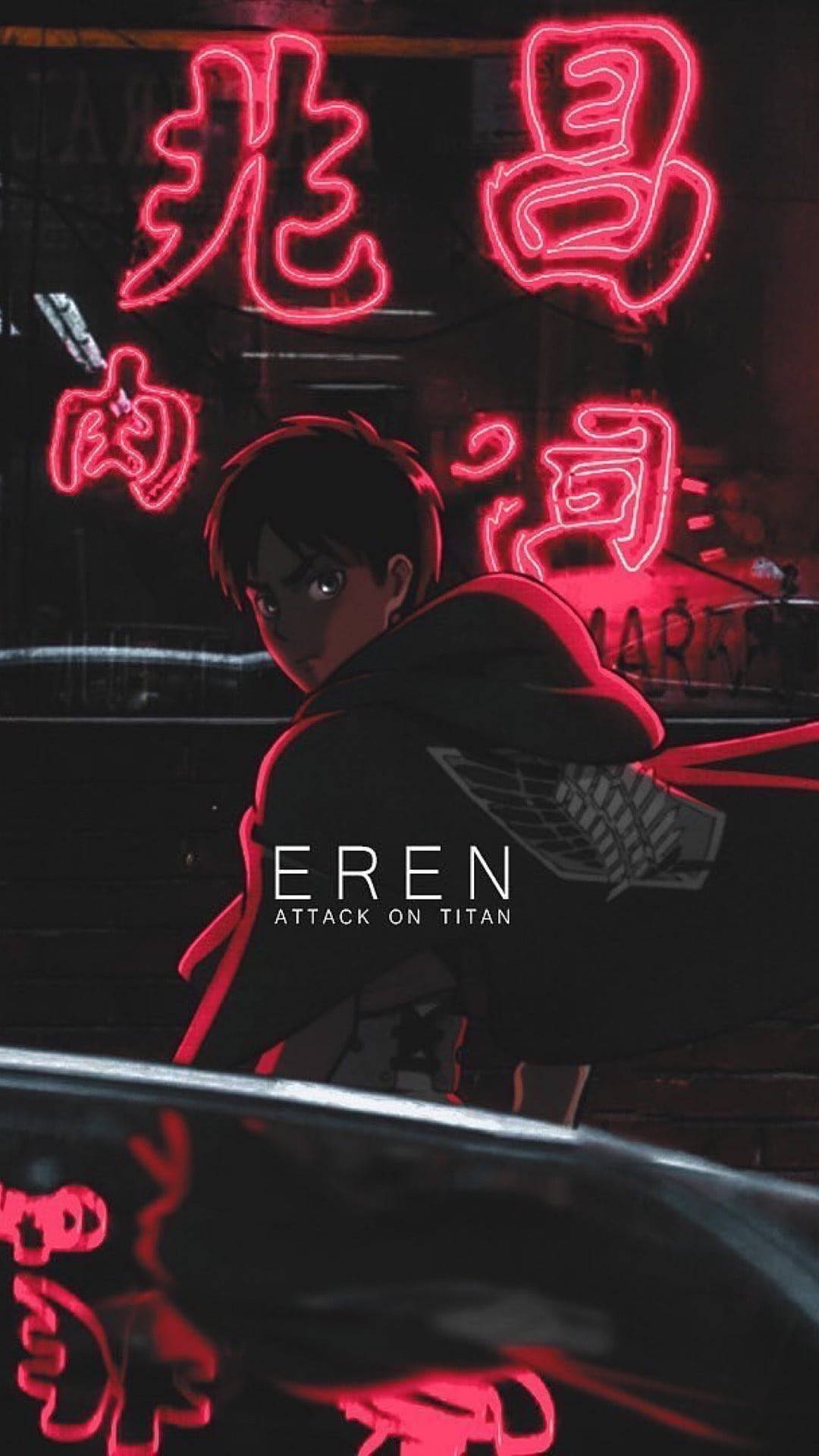 Eren Yeager Portrait Attack On Titan Iphone Background