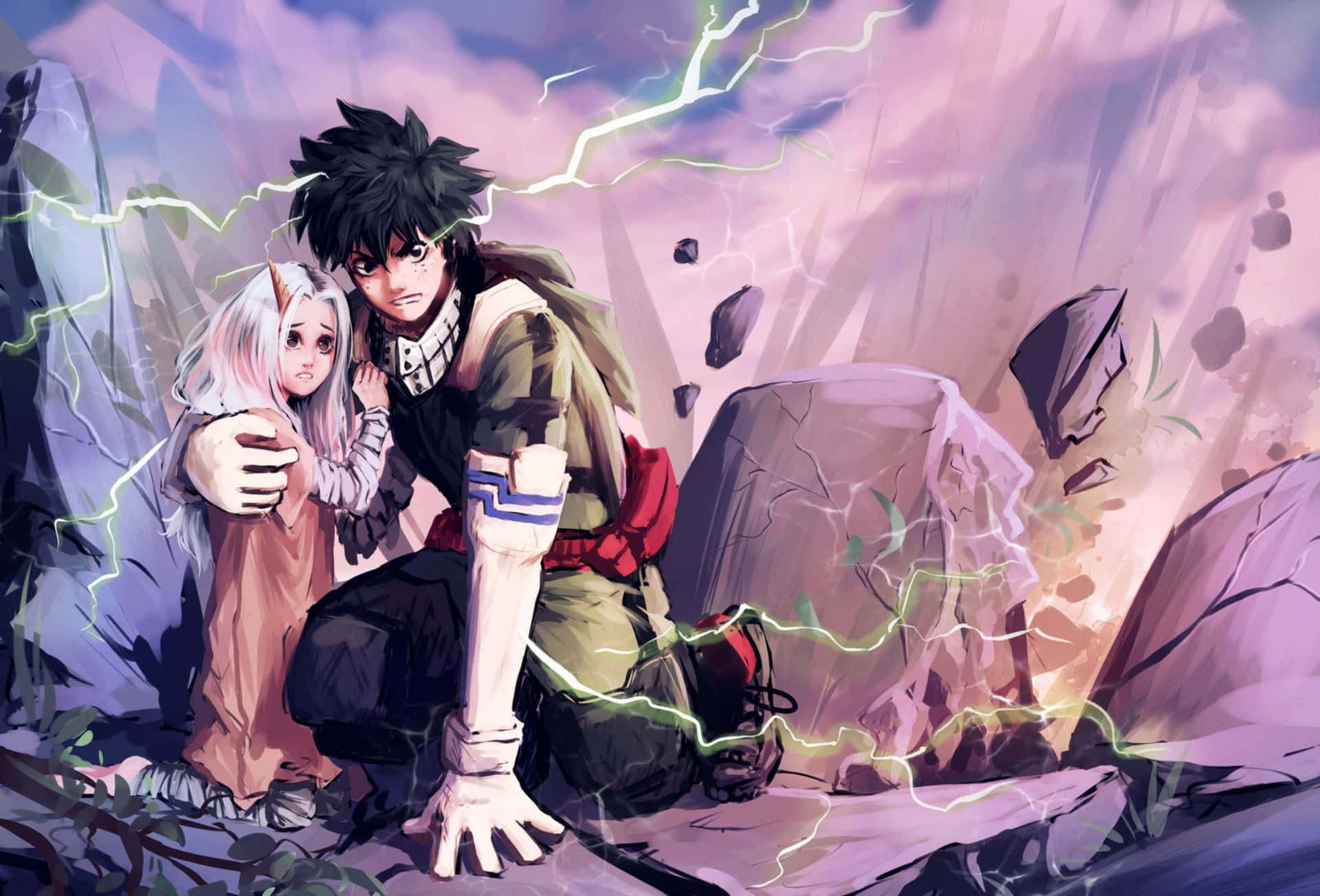 Eri And Izuku Painting My Hero Academia