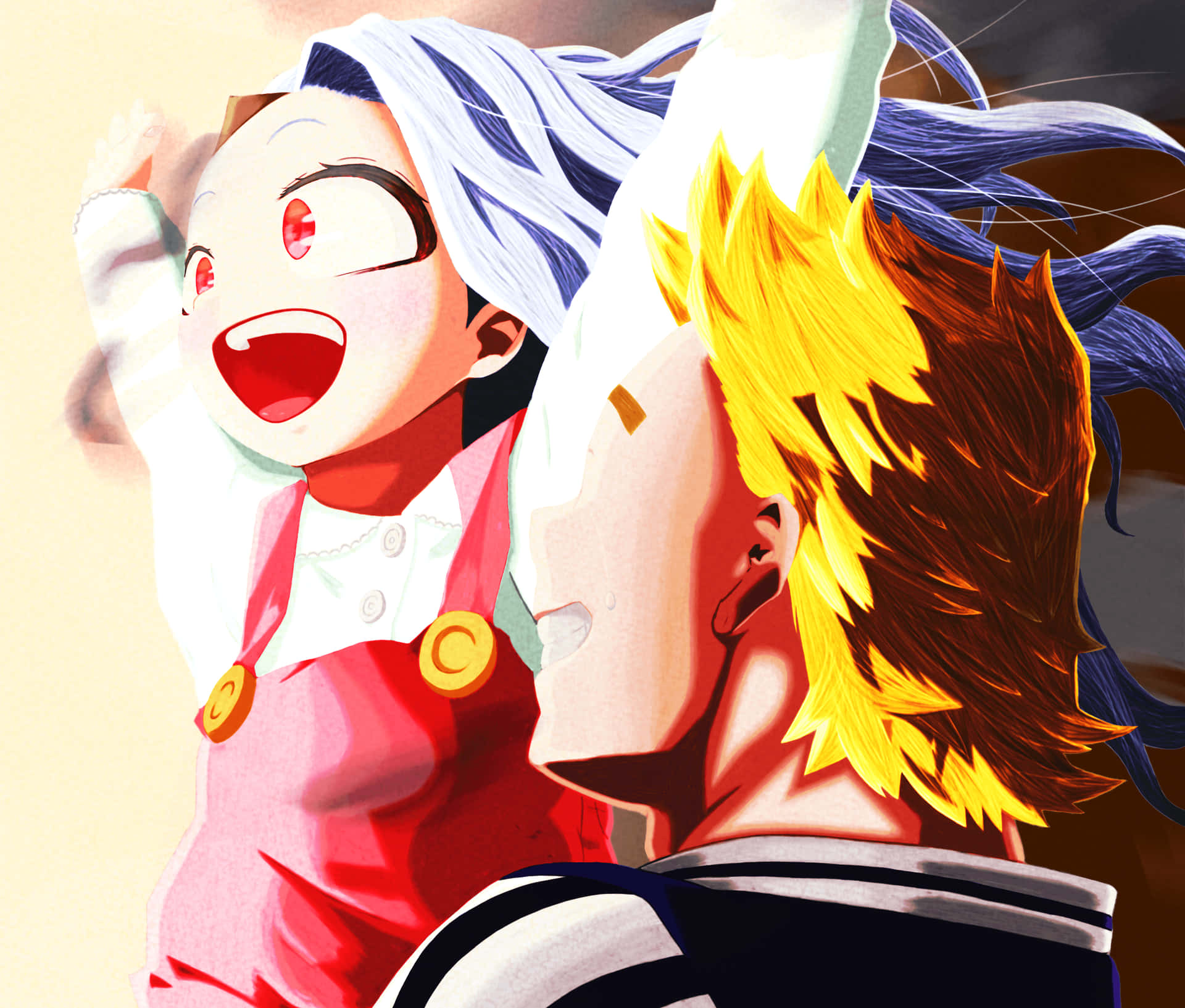 Eri And Togota Painting My Hero Academia Background