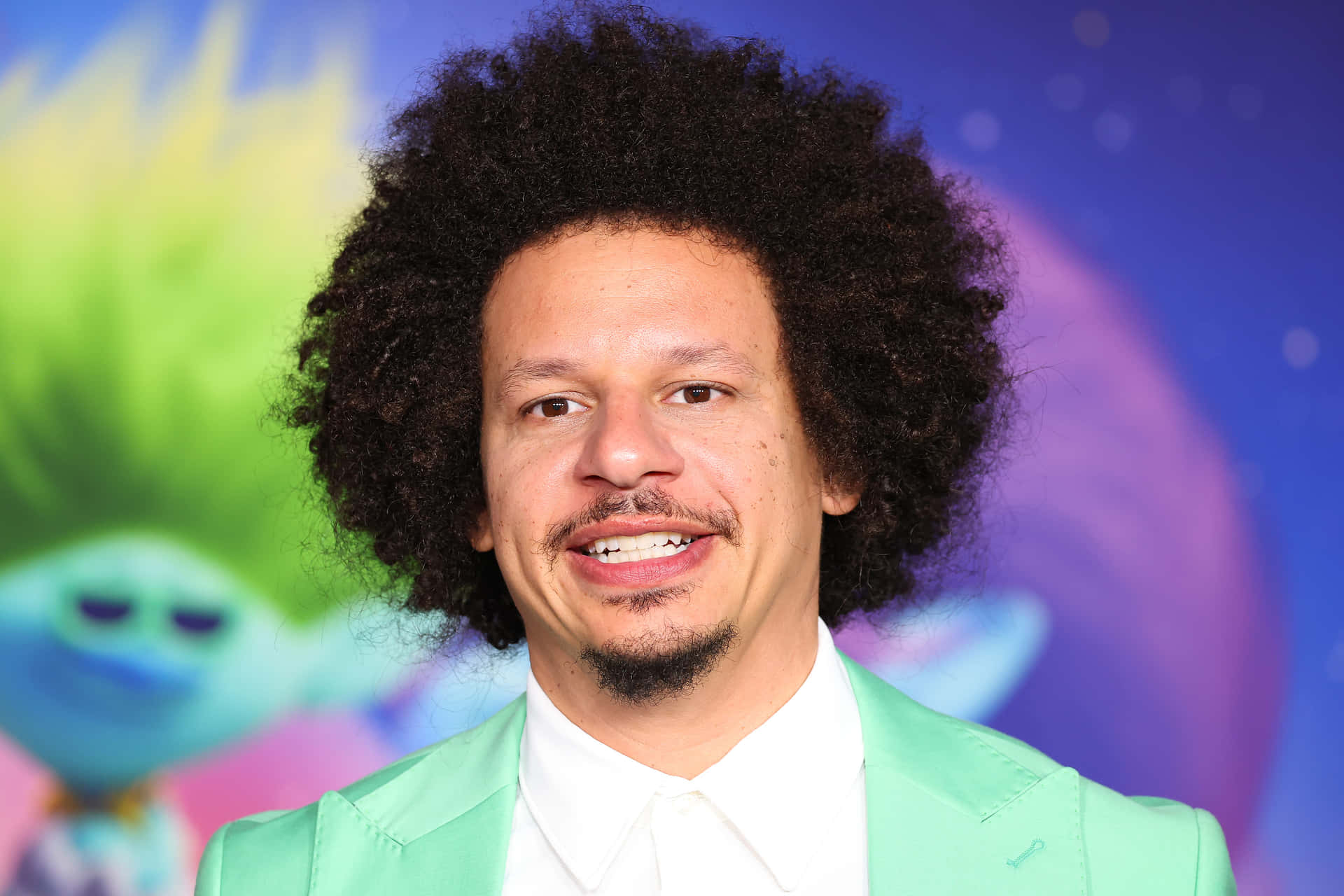 Eric Andre Green Suit Event Background