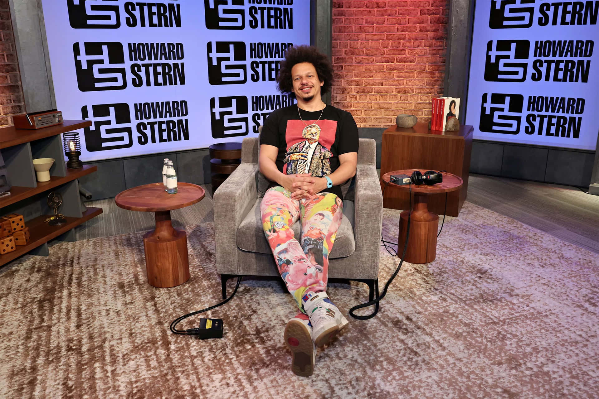 Eric Andre Howard Stern Show Visit Background