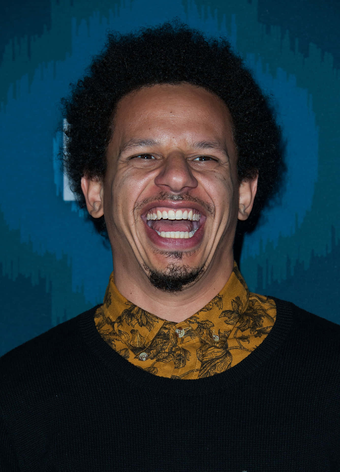 Eric Andre Laughing Portrait Background