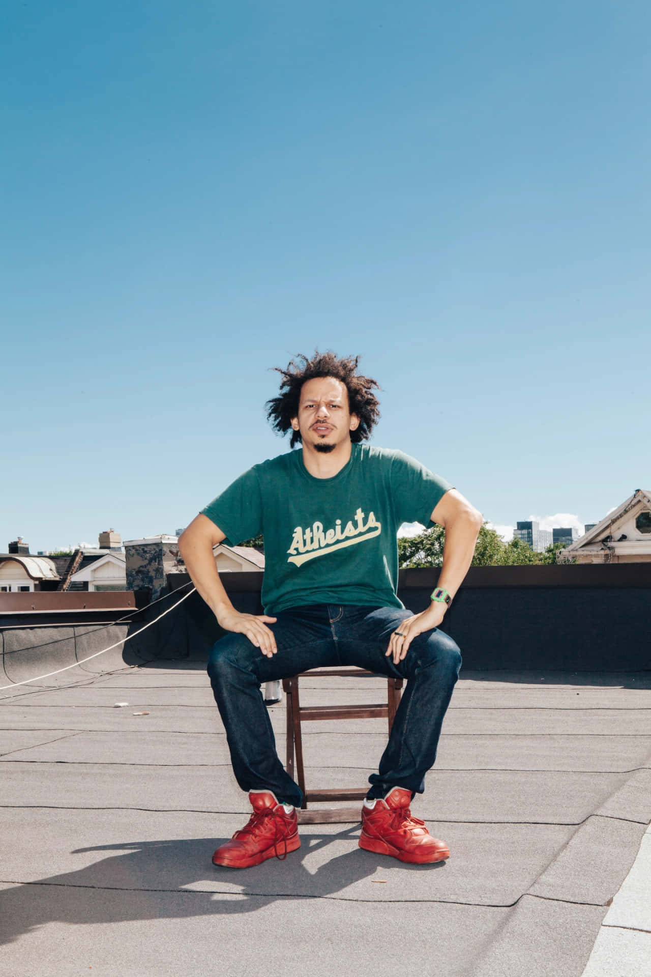 Eric Andre Rooftop Sitting Background