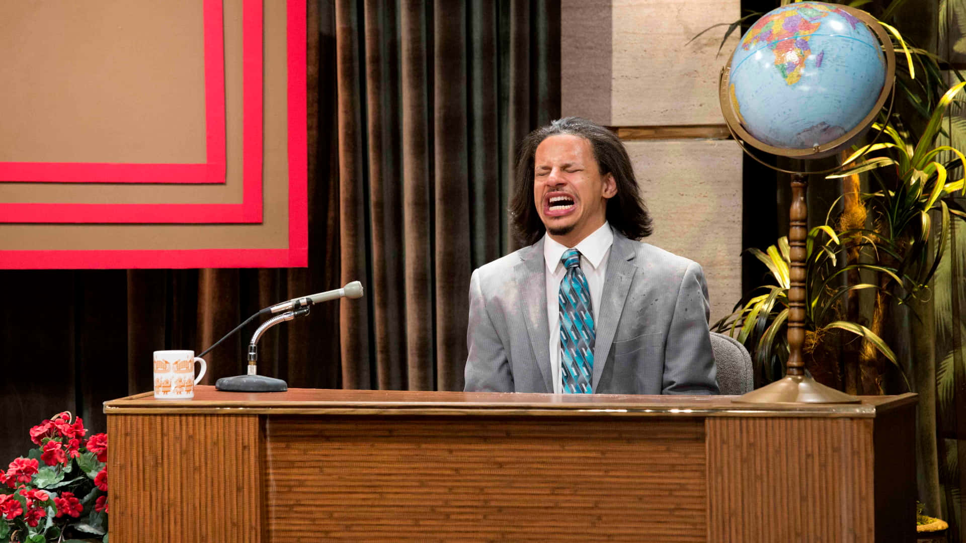 Eric Andre Show Desk Laugh