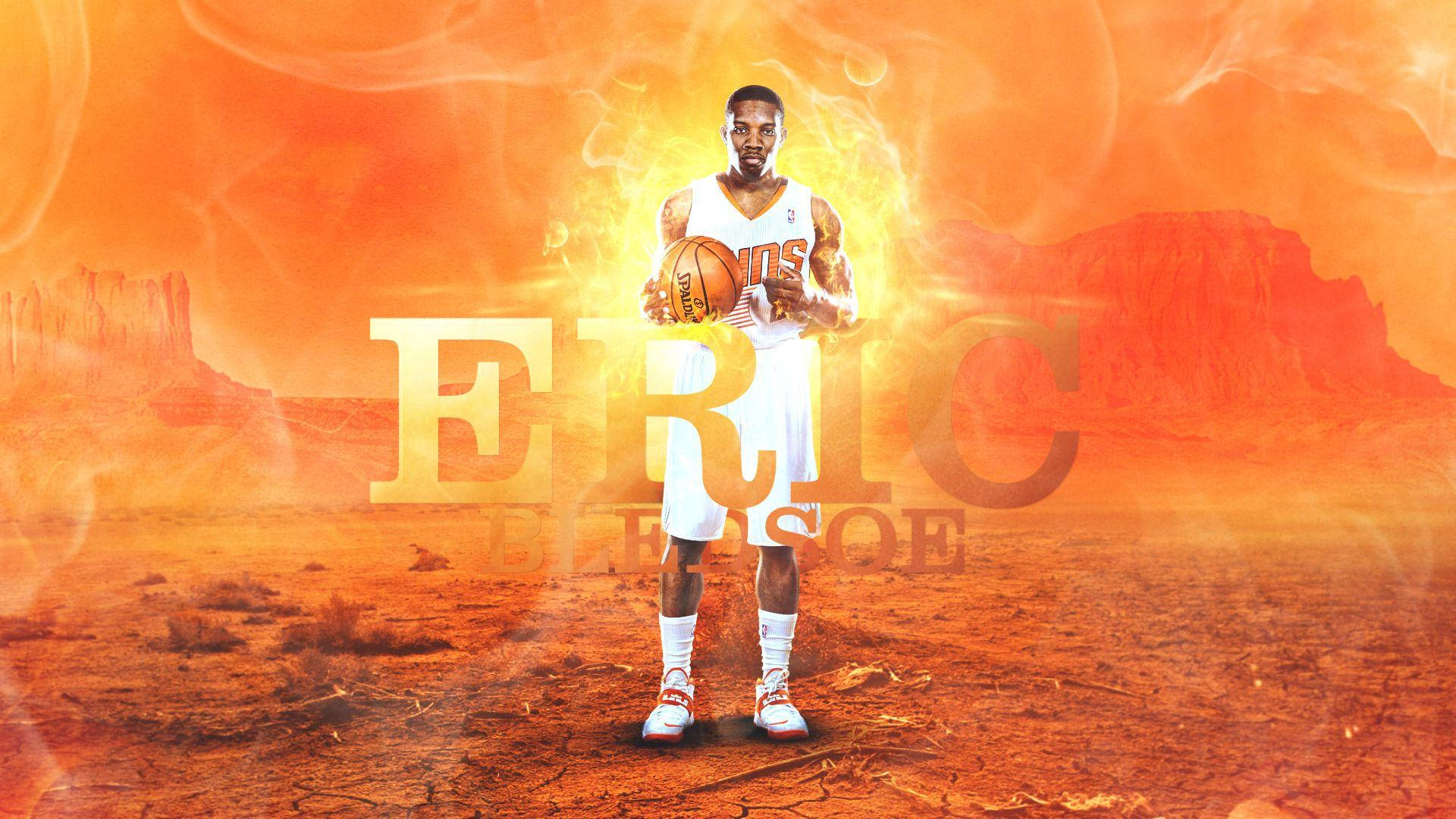 Eric Bledsoe On Fire Background
