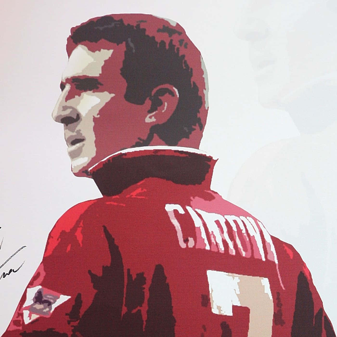 Eric Cantona Filtered Background