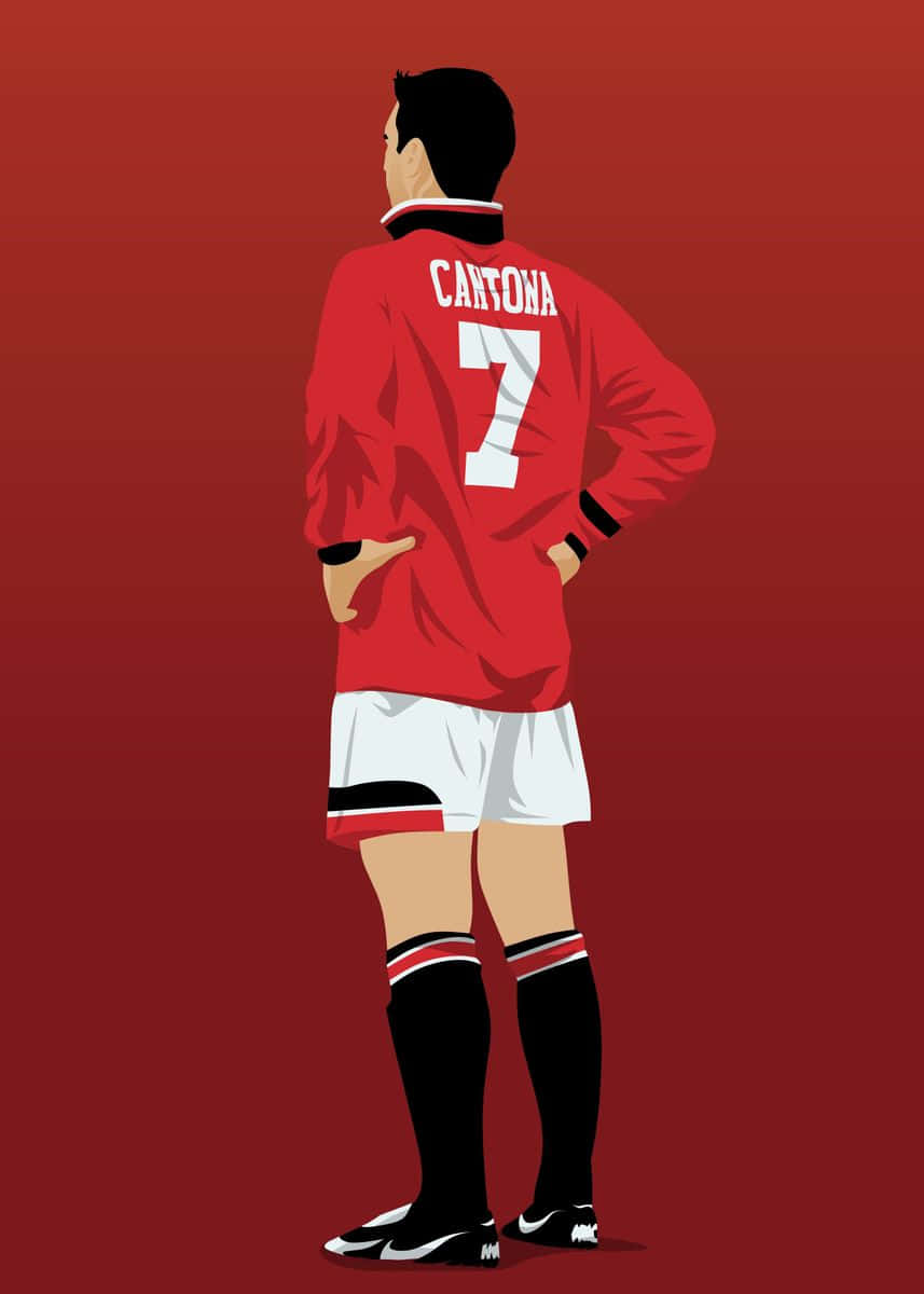 Eric Cantona Hand On Waist Background
