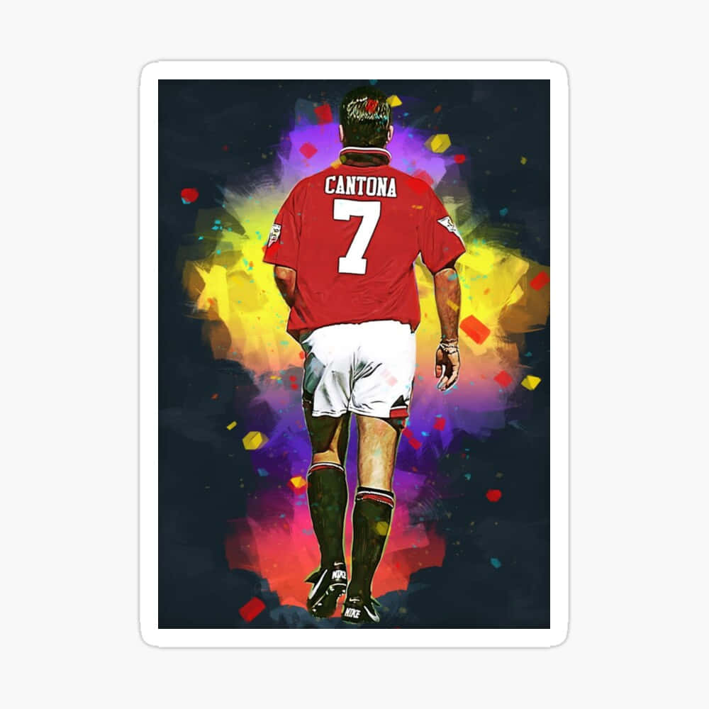 Eric Cantona Paint Color Background