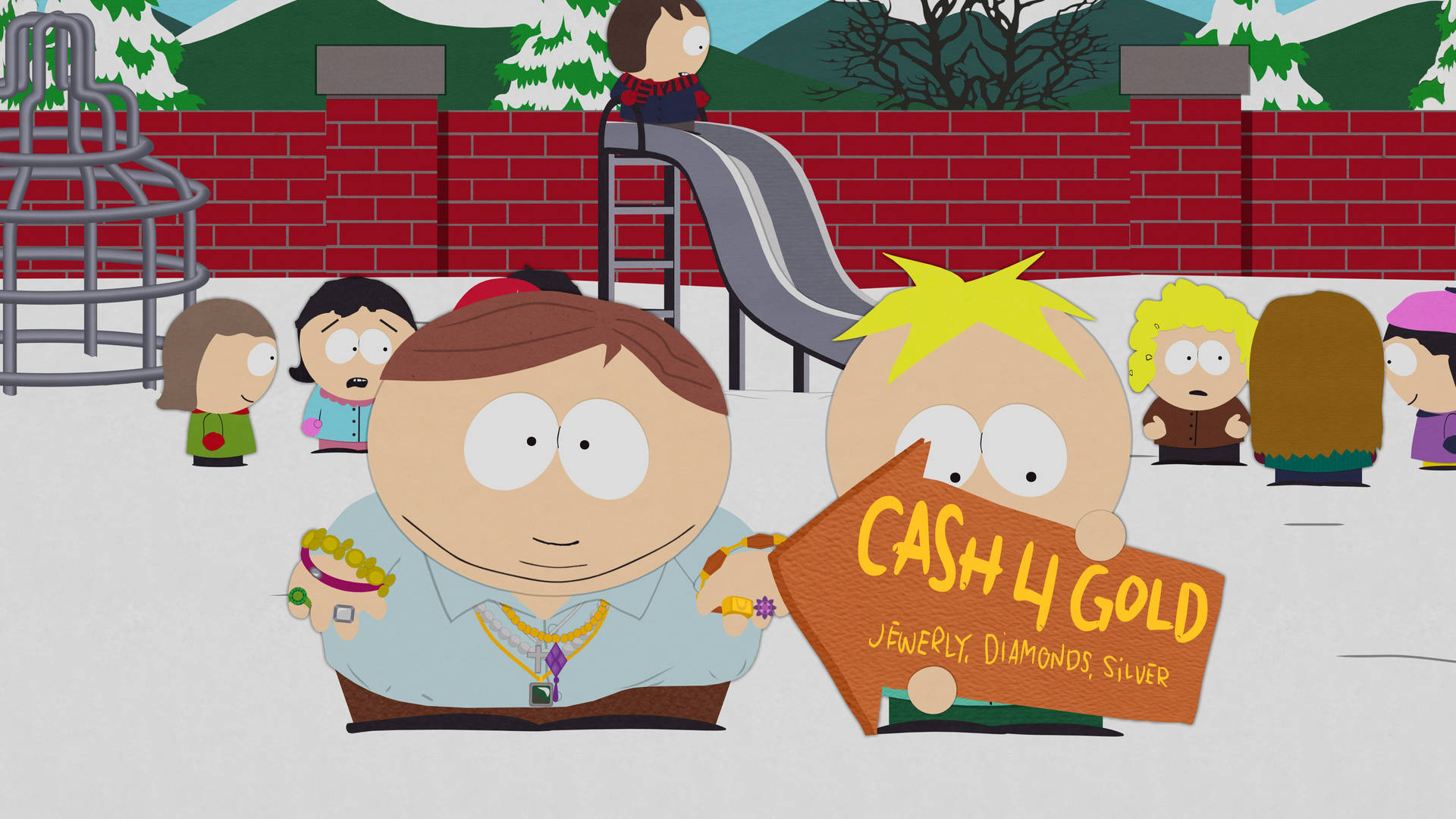 Eric Cartman Cash For Gold Episode Background