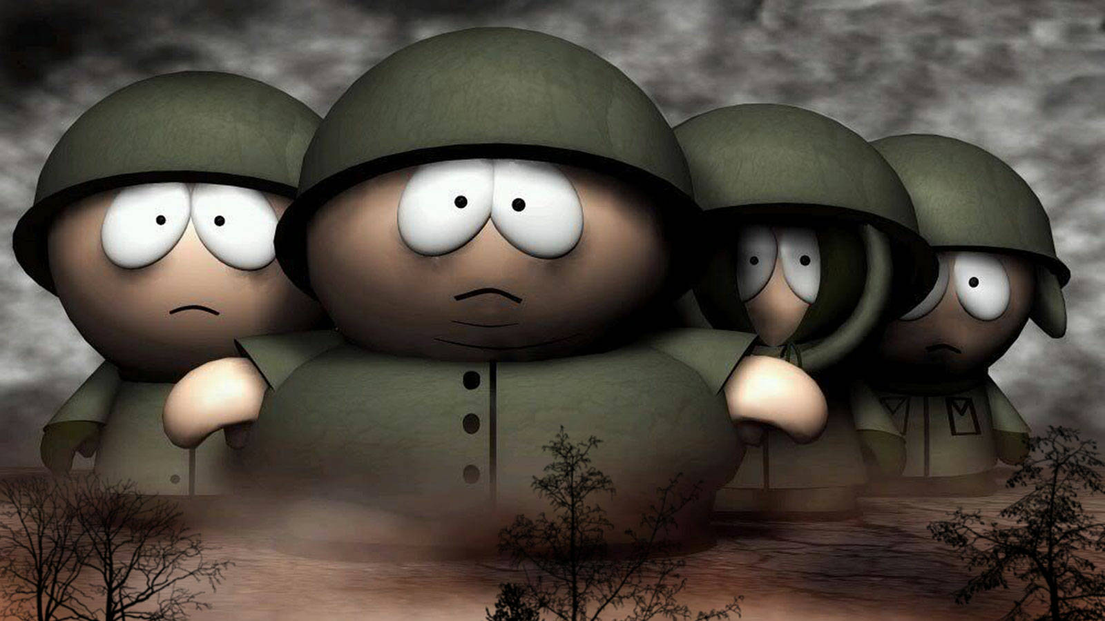 Eric Cartman Military Service Fan Art Background
